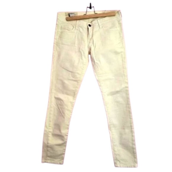 Faconnable ladies straight jeans low rise size 28 in light green-yellow color - Picture 2 of 14